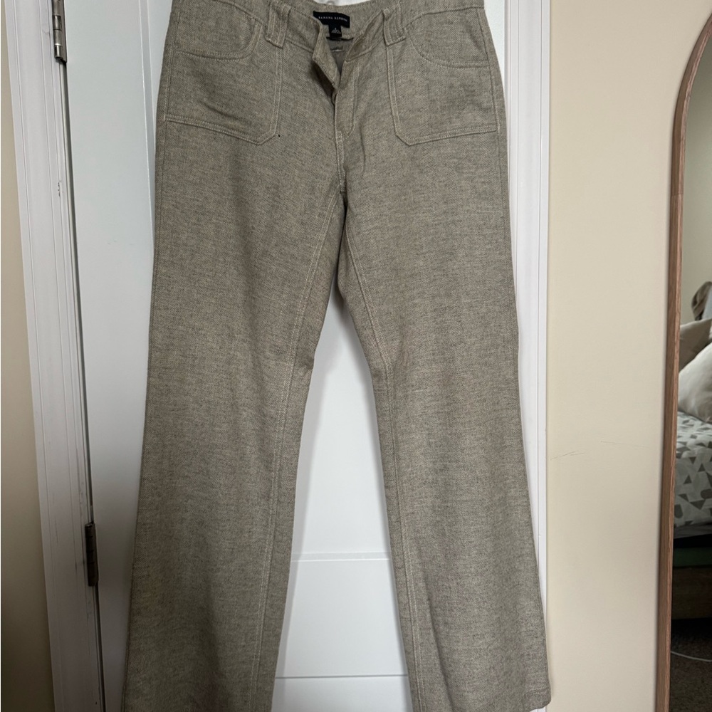 Banana Republic women's wool dress pants Lined, flare Sz 8